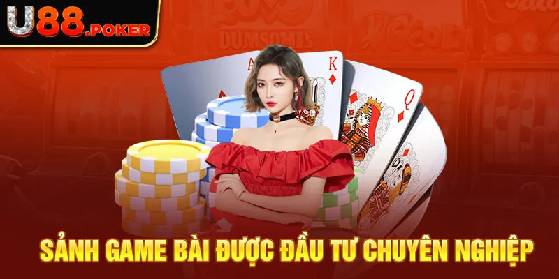 Sảnh game bài được đầu tư chuyên nghiệp