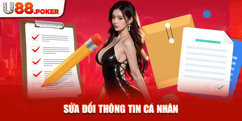 Sửa đổi thông tin cá nhân